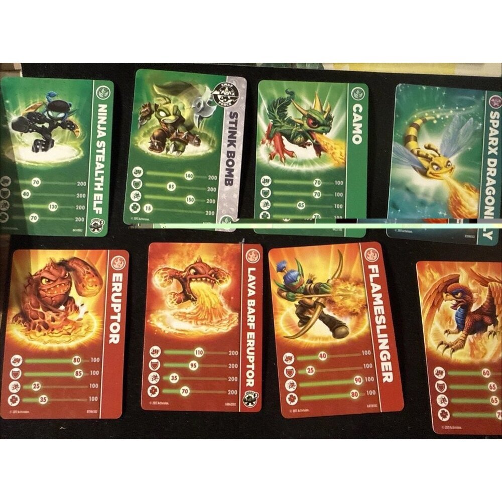 27 Skylander Spyro's Adventure Stat Cards 19 Scan Cards - Picture 7 of 11